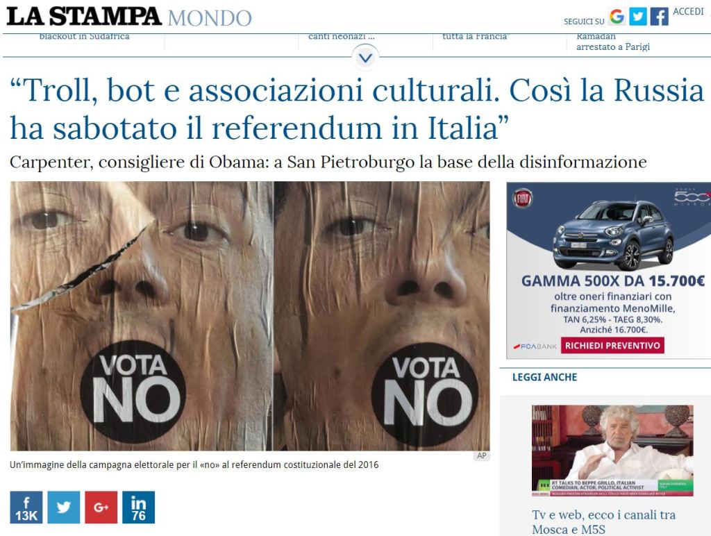 Is Italian media&nbsp;pro-Russian?